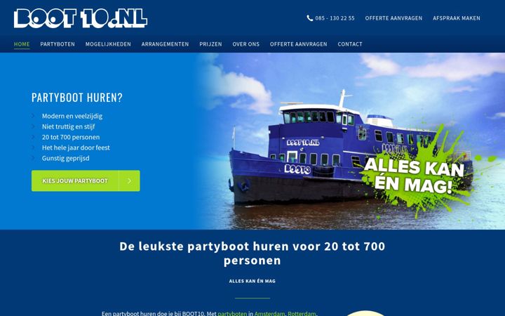 Screenshot of boot10.nl