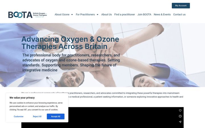 Screenshot of boota.uk.com