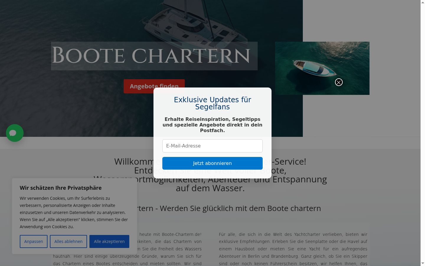 Screenshot tal-banner tal-kunsens muri qabel kwalunkwe interazzjoni