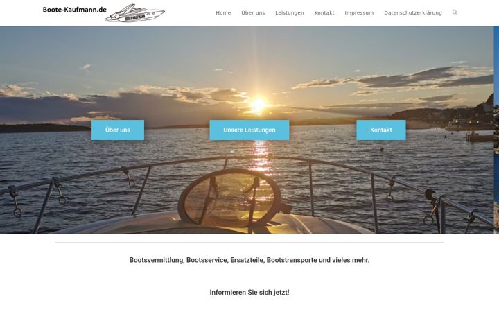 Screenshot of boote-kaufmann.de