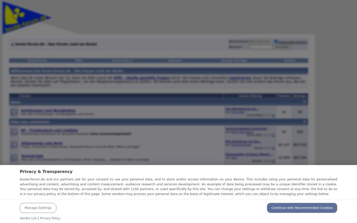 Screenshot of booteforum.de