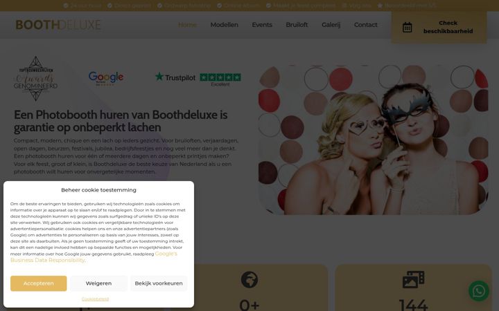 Ekrānuzņēmums no boothdeluxe.nl