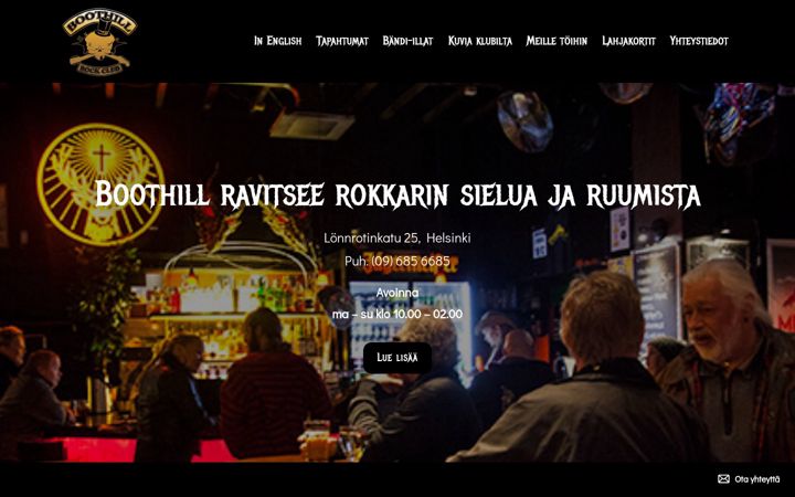 Screenshot of boothill.fi