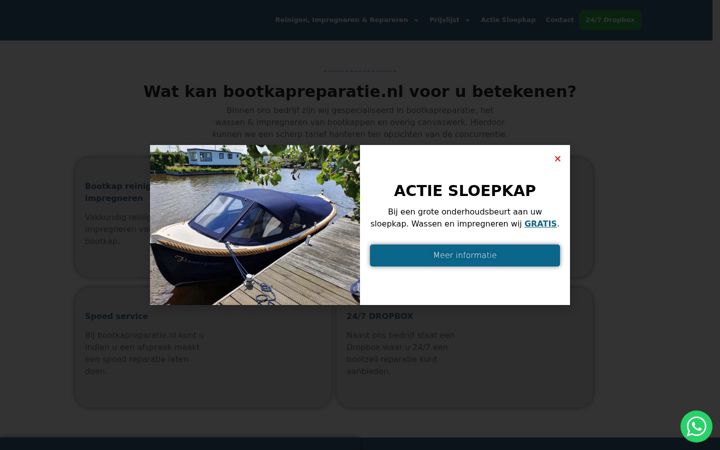 Ekrānuzņēmums no bootkapreparatie.nl