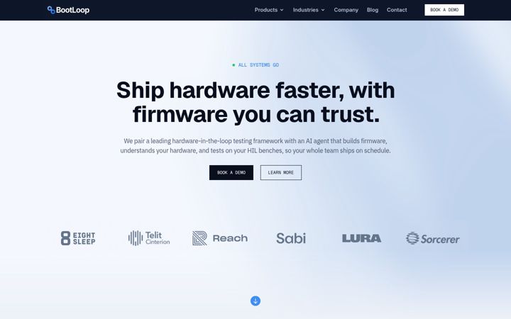 Screenshot of bootloop.ai