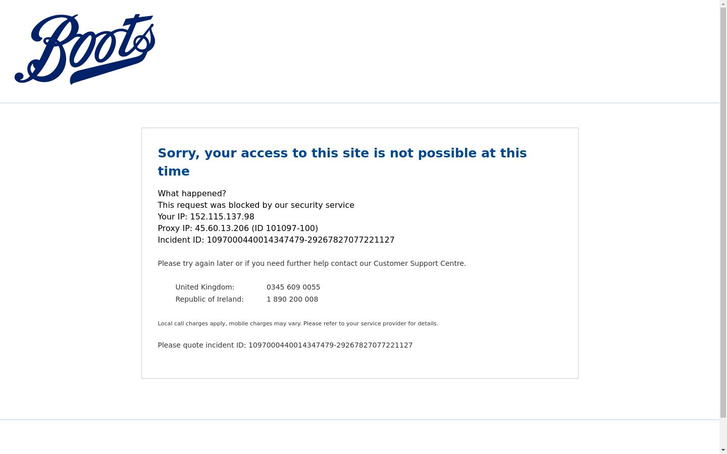 Screenshot of boots.com