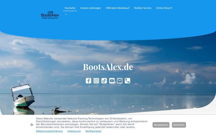 Screenshot of bootsalex.de