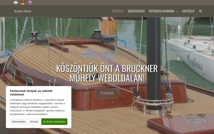 Screenshot του bootsbau-bruckner.hu