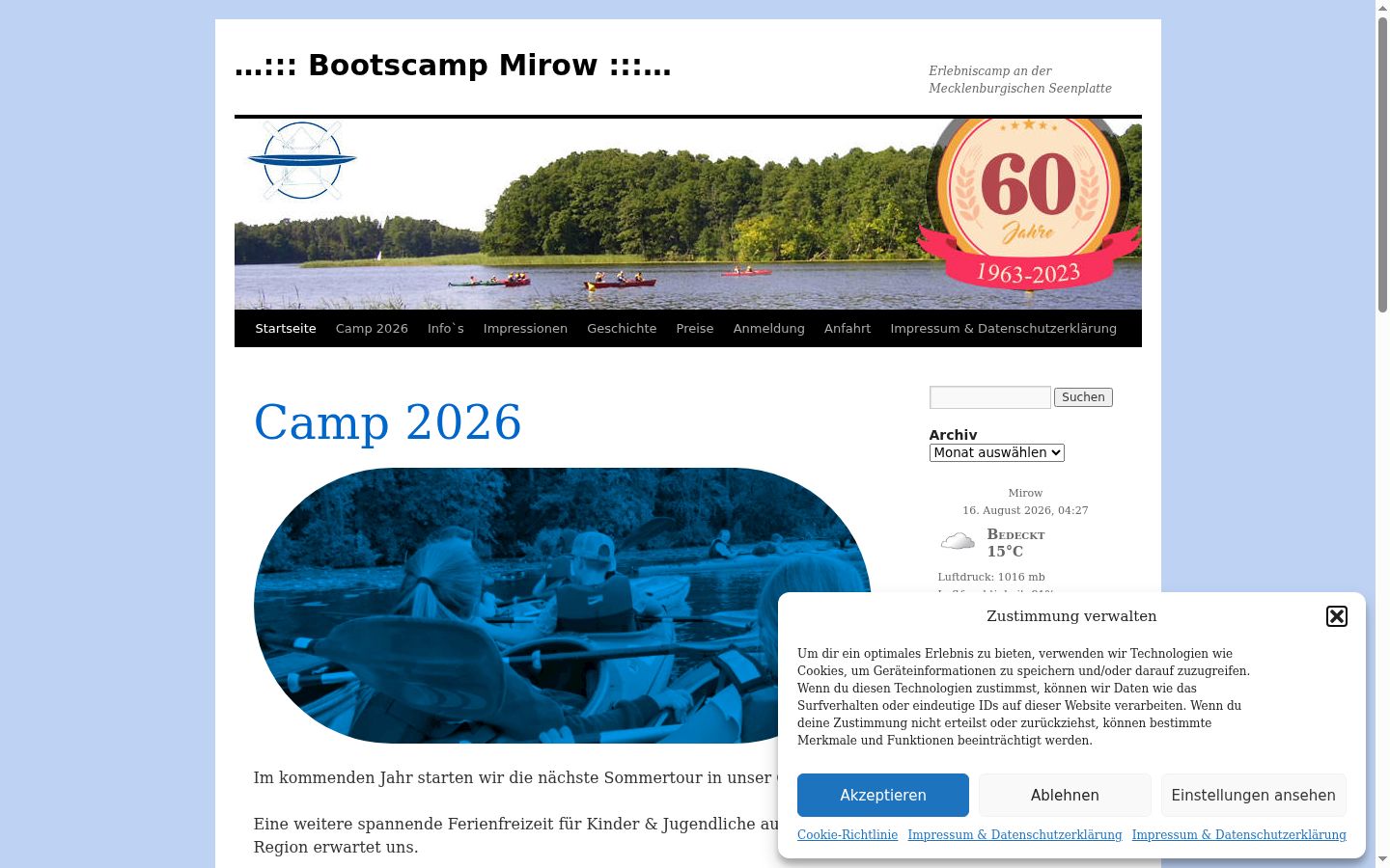 Screenshot tal-banner tal-kunsens muri qabel kwalunkwe interazzjoni