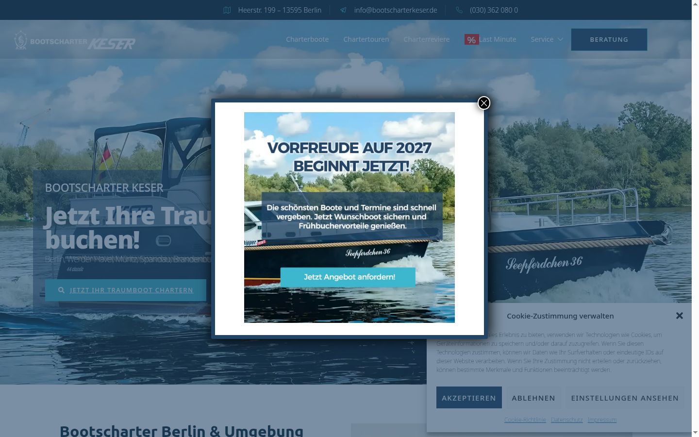 Screenshot tal-banner tal-kunsens muri qabel kwalunkwe interazzjoni