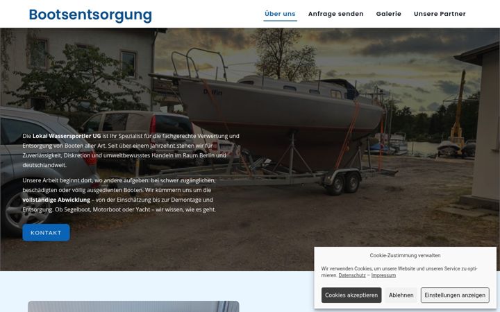 Screenshot of bootsentsorgung.de