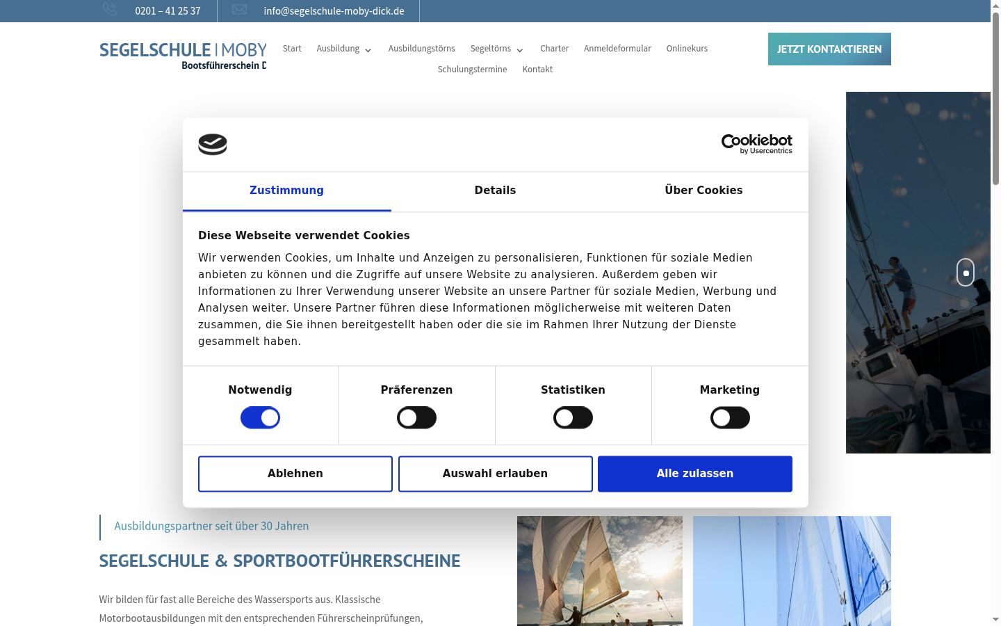 Snímek obrazovky baneru souhlasu zobrazeného před jakoukoli interakcí