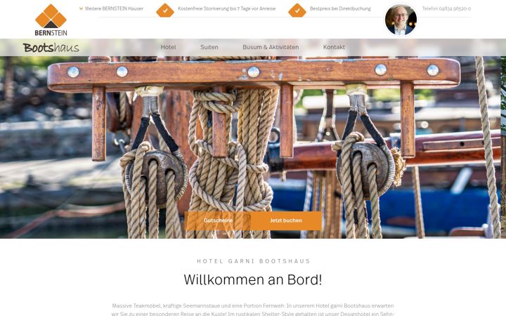 Screenshot of bootshaus-buesum.de