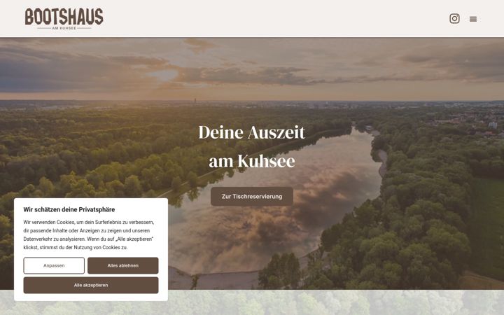 Screenshot of bootshaus-kuhsee.de