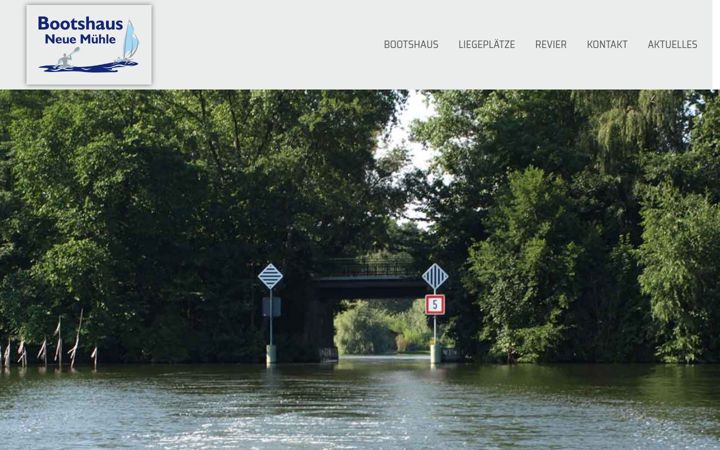 Screenshot of bootshaus-neue-muehle.de