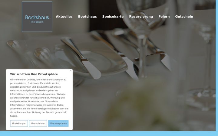 Screenshot of bootshaus-seepark.de