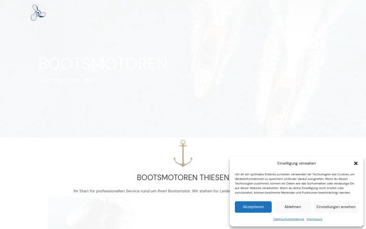 Screenshot stránky bootsmotoren-thiesen.de
