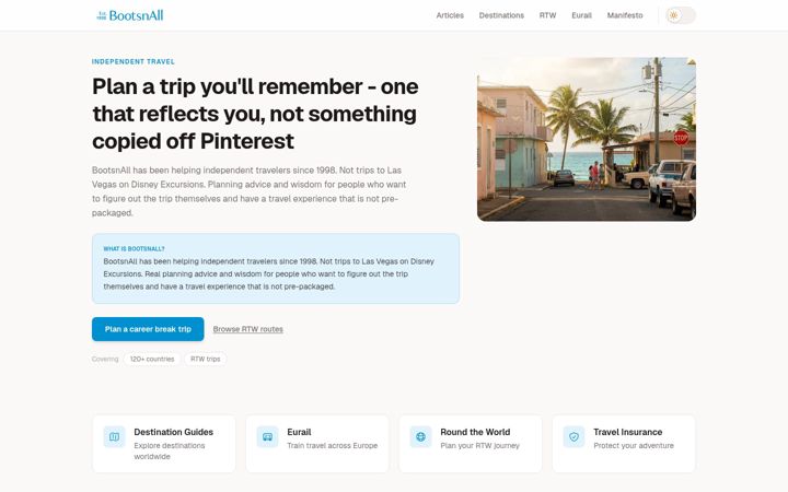 Screenshot of bootsnall.com