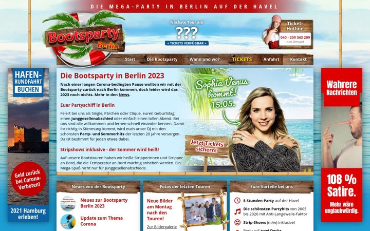 Screenshot of bootsparty-berlin.de