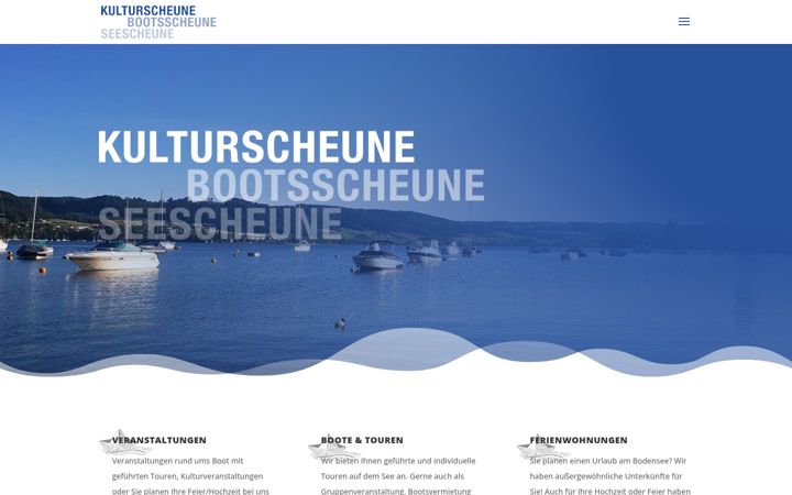 Screenshot stránky bootsscheune-wangen.de