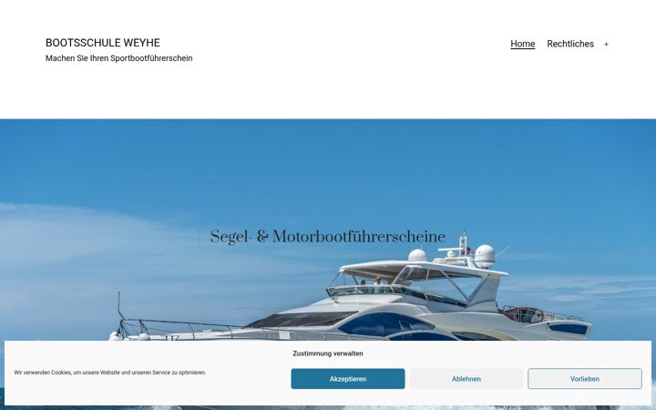 Screenshot stránky bootsschule-weyhe.de