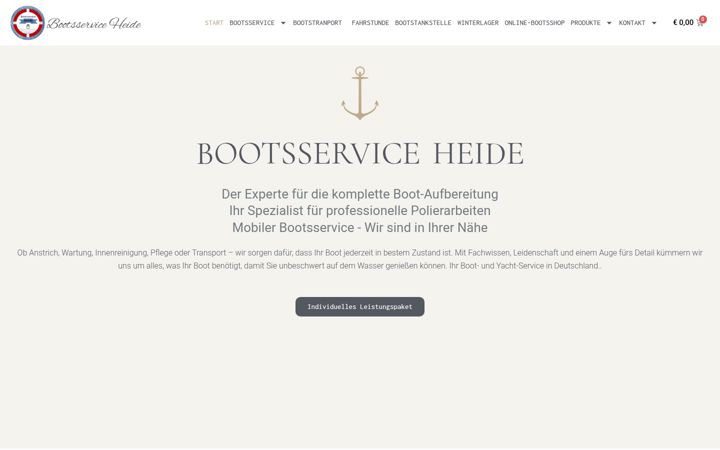 Screenshot stránky bootsservice-heide.de