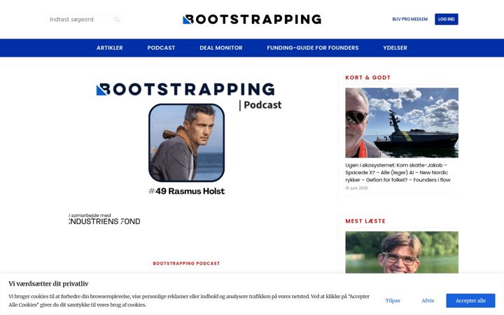 Screenshot of bootstrapping.dk