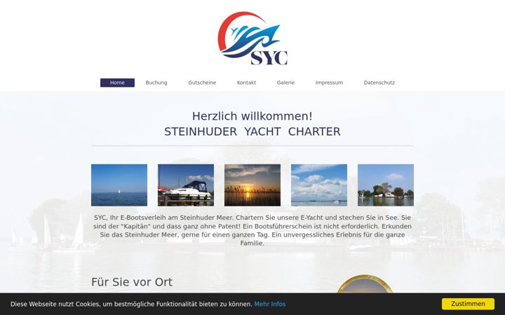 Screenshot of bootsverleih-steinhude.de
