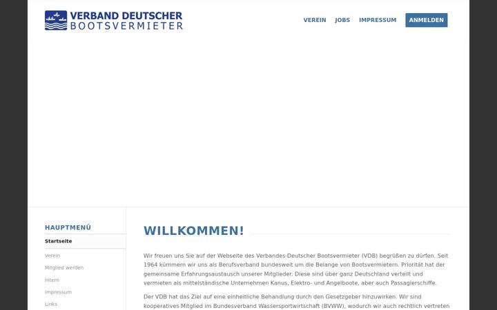 Capture d'écran de bootsvermieter-verband-ev.de