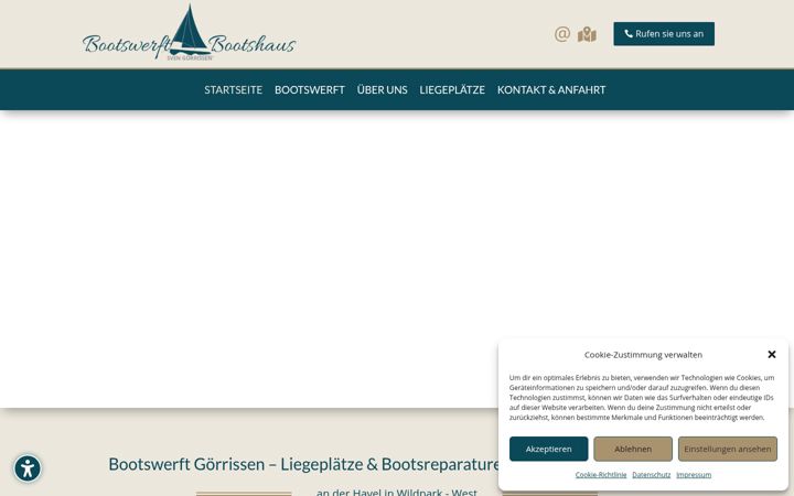 Screenshot stránky bootswerft-goerrissen.de