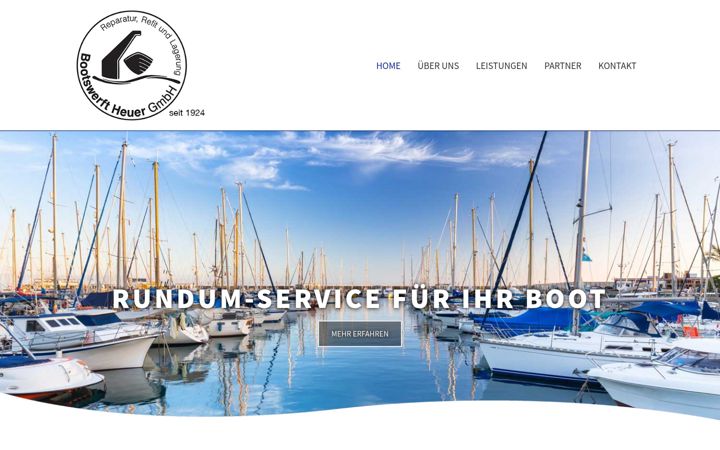 Screenshot of bootswerftheuer.de
