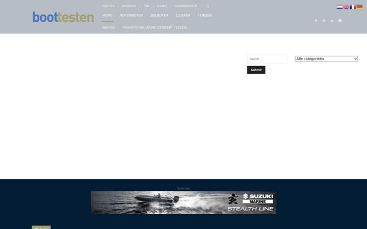 Screenshot of boottesten.nl