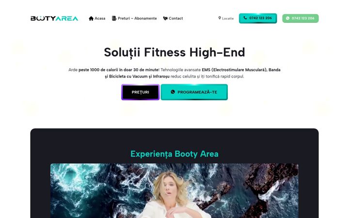 Screenshot of bootyarea.ro