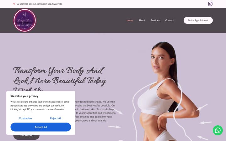 Screenshot of bootyfulbodies.uk