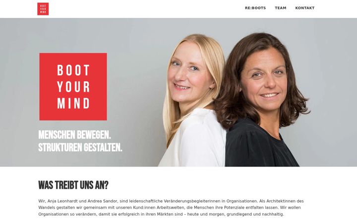 Screenshot of bootyourmind.de
