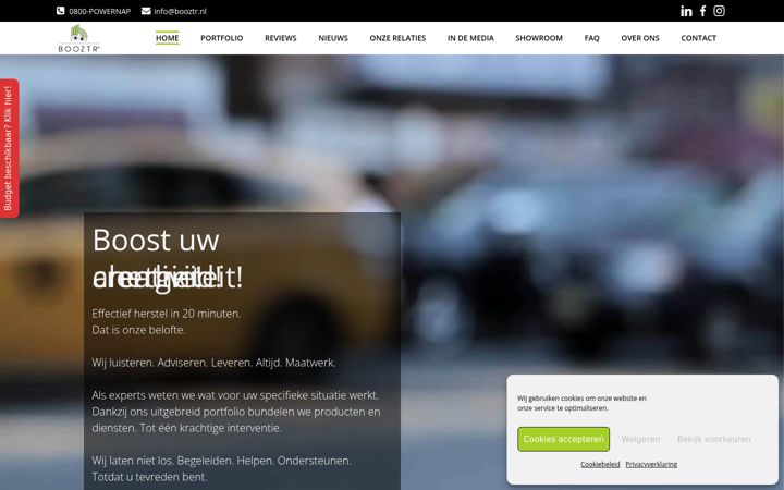 Ekrano kopija booztr.nl