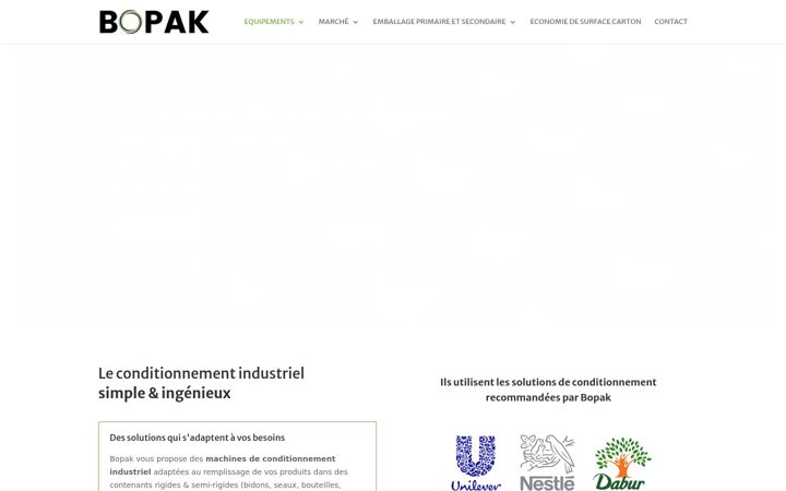 Skjámynd af bopak.fr