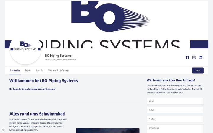 Screenshot of bopiping-systems.at