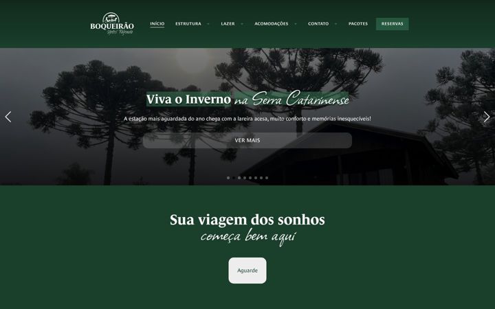 Screenshot of boqueiraohotelfazenda.com.br
