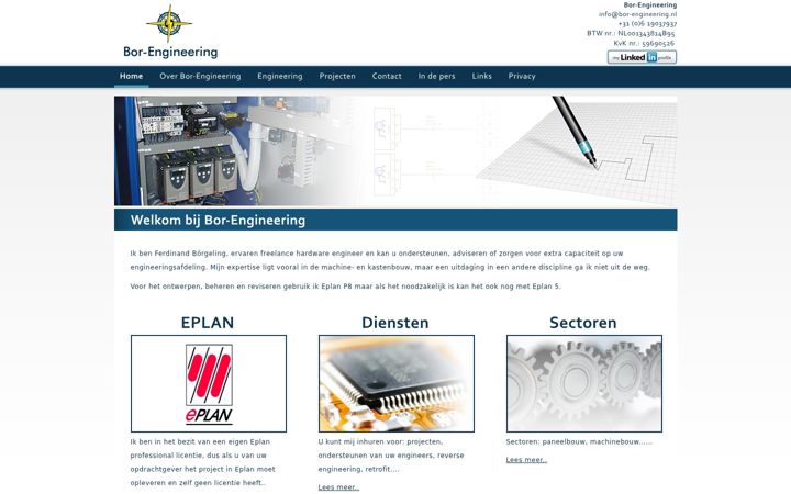 Screenshot of bor-engineering.nl