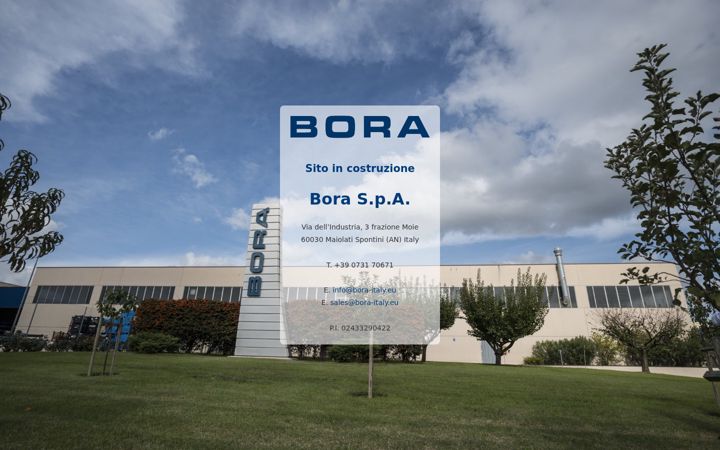 Screenshot of bora-italy.eu
