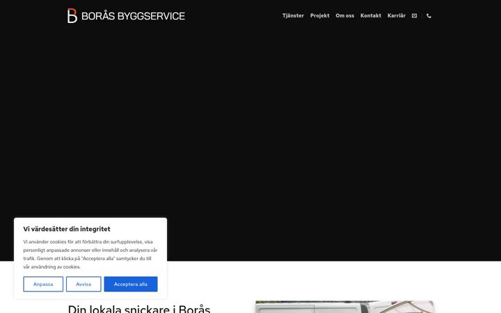 Screenshot of borasbyggservice.se