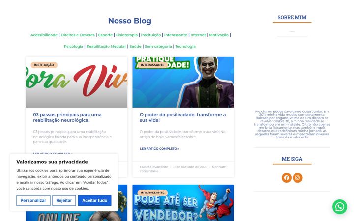 Screenshot of boraviver.com.br