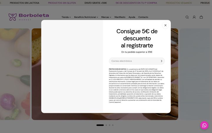 Screenshot of borboletamarket.com