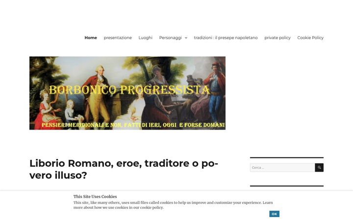 Screenshot of borbonicoprogressista.it