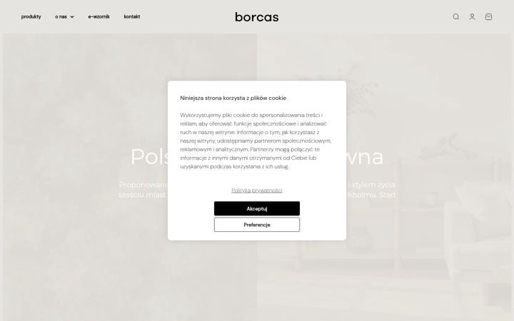 Screenshot of borcas.eu