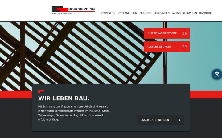 Skjámynd af borcherding-bau.de