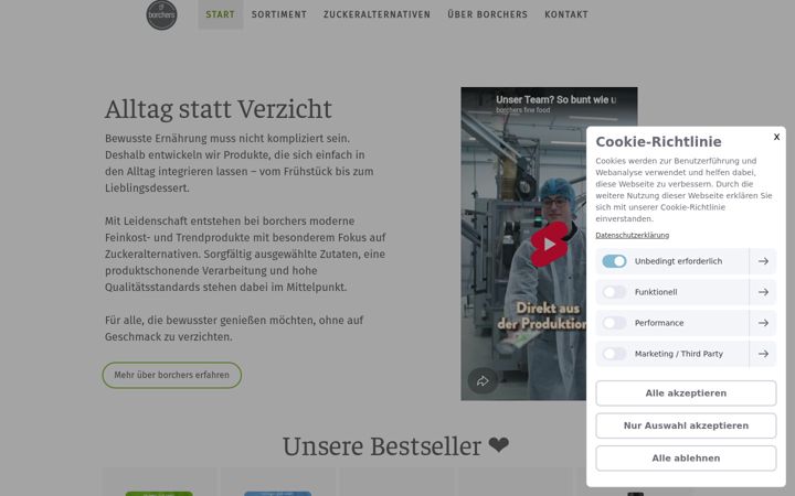 Screenshot of borchers-bff.de