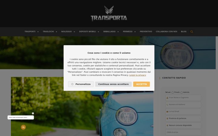Screenshot of borchiaautotrasporti.it