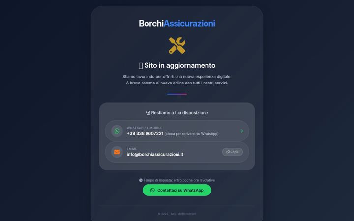 Screenshot of borchiassicurazioni.it